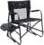 GCI Outdoor Freestyle Rocker XL with Side Table Camping Chair | Portable Folding Rocking Chair with Solid, Durable Armrests, Drink Holder & Comfortable Backrest — Black