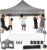 COBIZI 10×10 Pop Up Canopy Tent with 4 sidewalls Commercial Heavy Duty Canopy UPF 50+ All Weather Waterproof Outdoor Canopy Wedding Tents for Parties Gazebo with Roller Bag, Grey (Windproof Upgraded)