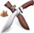 Purple Dragon Kukri Fixed Blade Knife With Sheath, 8 Inch Full Tang Heavy Duty Camping Knives – Christmas Gift for Men and Women