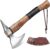 Grumpy Bear 15″ Survival Axe Camping Hatchet – Forged High Carbon Steel Blade with Walnut Wood Handle – Anti-Slip Grip – Ideal for Bushcraft, Wood Splitting & Outdoor Adventures Sliver