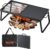 VEVOR Folding Campfire Grill, Heavy Duty Steel Mesh Grate, 22.4″ Portable Camping Grates Over Fire Pit, Camp Fire Cooking Equipment with Legs Carrying Bag, Grilling Rack for Outdoor Open Flame Cooking