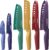 Astercook Knife Set, 12 Pcs Color-Coded Kitchen Knives Set, 6 Color Anti-Rust Coating Stainless Steel Chef Knife Sets with 6 Blade Guards Dishwasher Safe Mothers Day Gifts