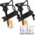 2PCS Magnesium Fire Starter with Striker, High Temp Magnesium Rod, Ferro Rod Fire Starter Survival Tool with 20Pack Waterproof Tinder and Steel Fire Striker for Camping, Hiking and Emergency