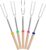 UNCO- Extendable Stainless Steel Roasting Sticks, 5 Pack, 32″ – For S’mores, Hot Dogs, Campfires and Fire Pits