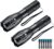 Whaply LED Flashlights, 2 Pack Tactical Flashlight High Lumens Lights with 6Pack AAA Batteries Portable Waterproof Zoomable Flashlight with 5 Mode for Camping/Outdoor/Hiking/Gift-Giving/Emergency
