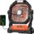 Camping Fan Rechargeable, 20000mAh Battery Powered Portable Fan with LED Light, 4-Speed 180° Adjustable, Camping Essentials for Tent, Travel, Car, Outdoor, Indoor, BBQ, Fishing, Jobsite – Orange