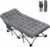 ABORON XXL Camping Cot for Adults, Oversized 78″×32″ Folding Camping Bed, 900LBS Heavy Duty Outdoor Sleeping Cot with Mattress Pad, 1200D Oxford, Portable with Carry Bag