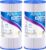 PUREPLUS 5 Micron 10″ x 4.5″ Whole House Pleated Sediment Filter for Well Water, Replacement Cartridge for GE FXHSC, Culligan R50-BBSA, Pentek R50-BB, DuPont WFHDC3001, W50PEHD, GXWH40L, 2Pack