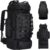 70L/100L Camping Hiking Backpack with Rain Cover, Expandable Large Military Tactical Backpack, Waterproof Molle Racksack Travel Backpacking Daypack for Climbing Trekking (Black)