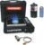 Propane or Butane Stove with Windblocker, 10,000 BTU Dual Fuel Propane Stove for Camping, Automatic Ignition Gas Portable Stove with Propane Adapter Hose Carrying Case for Outdoor (Fuel Not Included)