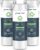 GLACIER FRESH Water Filter Compatible with XWFE (Built-in CHIP), Replacement for GE XWFE, XWF Refrigerator Water Filter NSF/ANSI 42 Certification Pack of 3