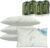 4 Pack Camping Pillow for Sleeping,Shredded Memory Foam Travel Pillow Compact & Packable with Storage Bag,Soft Cover,Small Pillow for Backpacking Hiking Gear & Accessories