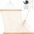 Lazy Daze Hammocks 12FT Double Rope Hammocks, 2 Person Hand Woven Cotton Hammock with Spreader Bar for Outside, Patio, Poolside, FIT 13-15 FT Stand, Max 450 Lbs, Natural, 141 x 57 inches