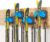 Ski & Snowboard Wall Rack for Garage – Fits Any Ski/board, Damage-Free Storage, Blue, 4 Pack