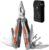 SMART JERRY 14-in-1 Multitool Pliers with Sheath | Self-Locking Foldable Multi Tool for DIY, Home, Garden, Camping | Stainless Steel EDC Pocket Knife | Gifts for Men, Dad, Husband​