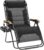 PHI VILLA XXL Oversized Padded Zero Gravity Chair, Foldable Patio Recliner, 30″ Wide Seat Anti Gravity Lounger with Cup Holder, Support 400 LBS (Black)