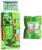 Jay Franco Kids Slumber Bag and Pillow – 54 x 27 Inch Comfy Indoor Sleeping Bag for School and Sleepovers, 2 Piece Set, Green – Minecraft