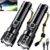 AKNEAR Rechargeable LED Flashlight 99000 High Lumens, Super Bright Flashlights with Zoomable & USB C Rechargeable & 5 Light Mode & IPX7 Waterproof, Powerful Flash Light for Home, Hiking, Camping