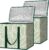BALEINE 2Pk Insulated Reusable Grocery Bags, Collapsible Cooler Bag for Groceries, Heavy Duty Large Insulated Bag (16”x9”x13”, Antique Foliage)