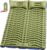 Double Sleeping Pad for Camping – Ultralight Camping Mattress with Pillow, Built-in Foot Pump, Compact Inflatable 2-Person Portable Mat for Backpacking, Hiking, Car Traveling, Beach, Tent