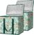 BALEINE 2Pk Insulated Reusable Grocery Bags, Collapsible Cooler Bag for Groceries, Heavy Duty Large Insulated Bag (16”x9”x13”, Spring Stroll)