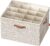 SONGMICS Shoe Organizer for Closet, Shoe Storage Bin, Fits 16 Pairs, Fabric Container with Handles and Clear Cover, Adjustable Dividers, Customizable, Cappuccino Beige ULSP555K01