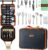 Gaialoop Portable Camping Cooking Utensils Set, Camp Kitchen Set with Organizer Bag, RV Essentials Outdoor Cooking Utensil Kit for Travel, Picnics, Camping, BBQs, Parties